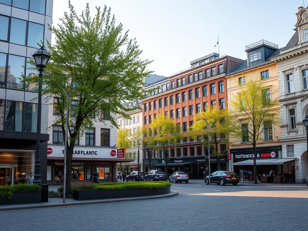 Grafika symbolizująca zielony rozwój i aktywność sportową w Katowicach, nawiązująca do inicjatyw ekologicznych i sportowych.