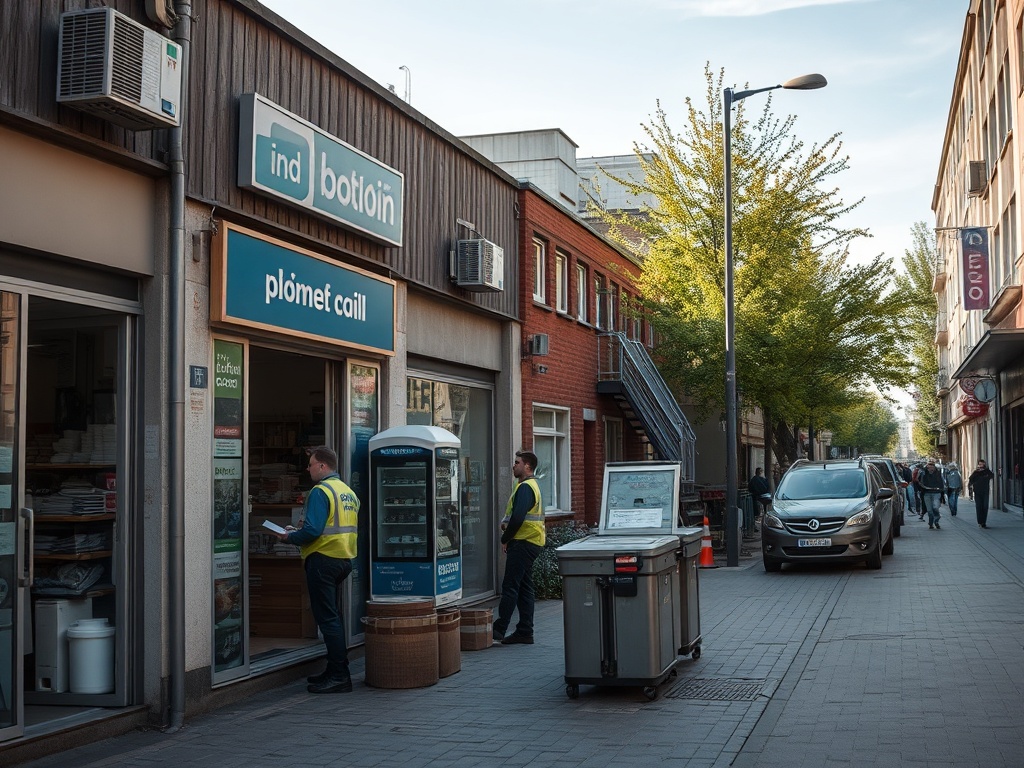 Wizualizacja nowoczesnej infrastruktury deszczowej w Katowicach, obejmująca sieć kanalizacyjną i zbiorniki retencyjne.