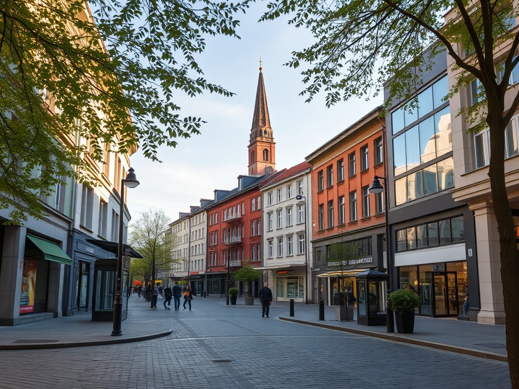 Policja w Katowicach podczas akcji przeciwko kibolom oraz nowoczesne budynki symbolizujące hub gamingowo-technologiczny.