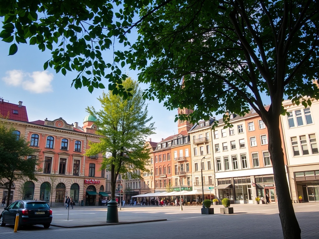 Tancerze na Rynku w Katowicach podczas wydarzenia tanecznego, symbolizujący energię miasta i nowe możliwości na rynku pracy dla seniorów.